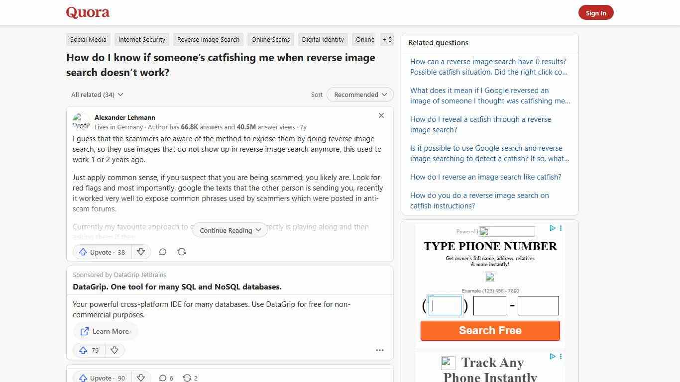 How to know if someone’s catfishing me when reverse image search doesn’t work - Quora